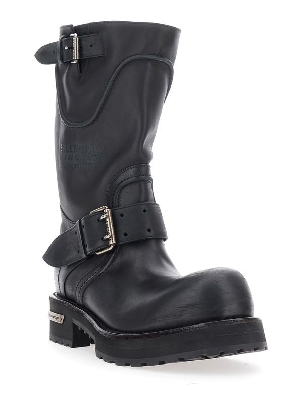 Balenciaga Venom Black Middle Boots