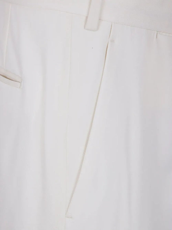 Tapered Wool Tailored Pants