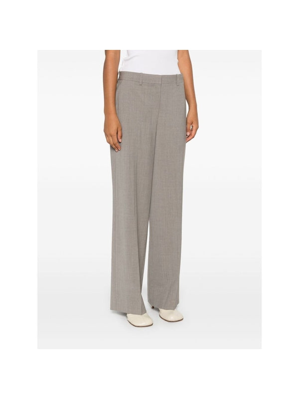 Straight Wool Pants