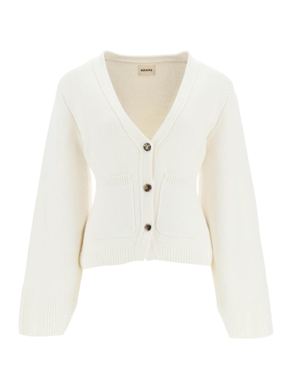 Khaite White Cardigans