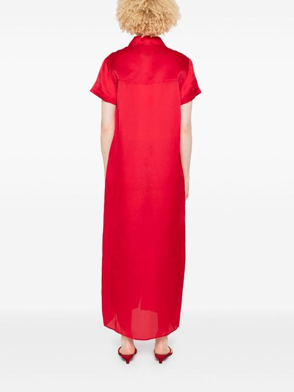 Effy Cotton
  Silk Shirt Long Dress