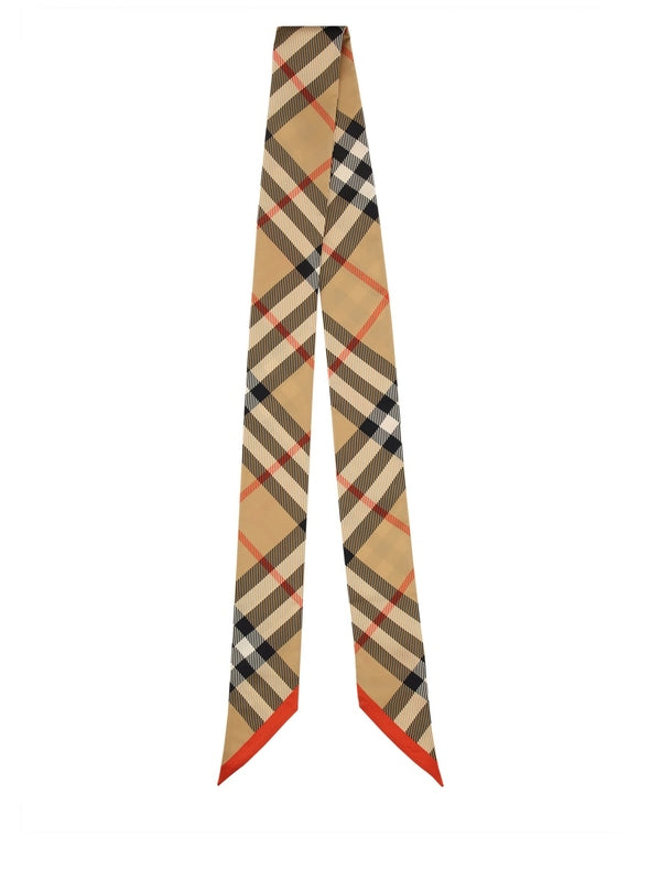 Check Pattern Silk Tie