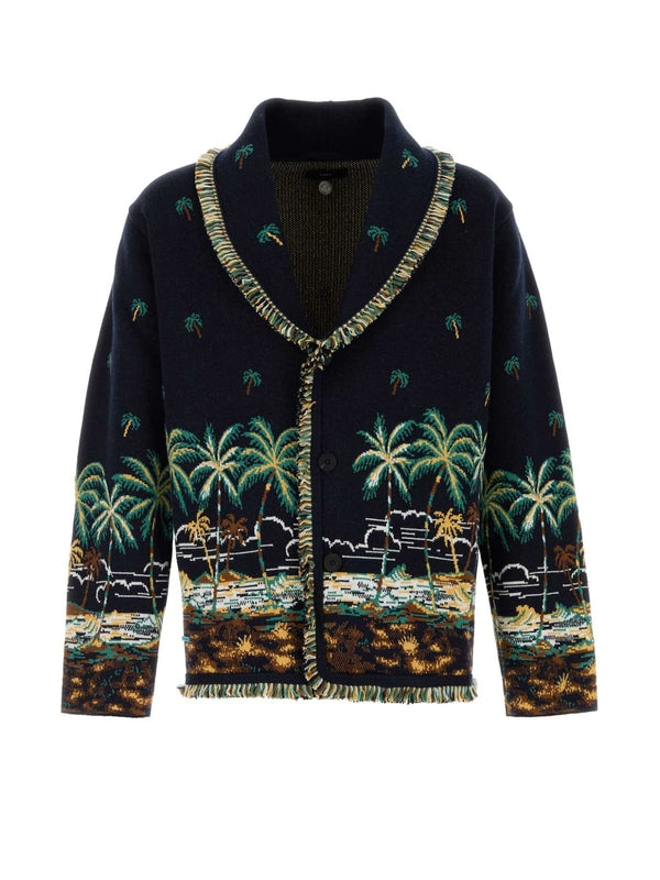 Graphic
  Jacquard Wool Cardigan