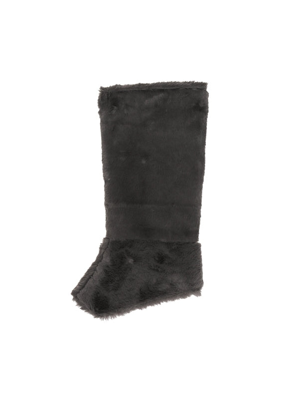 DIABLO grey fur leg warmers