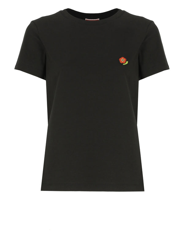 Pop Logo Embroidery Short-Sleeve Cotton T-Shirt