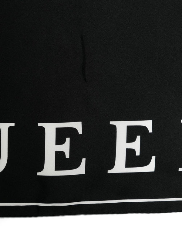 Alexander Mcqueen Black Muffler