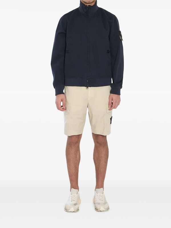 Wappen Patch High Neck Cotton Jacket