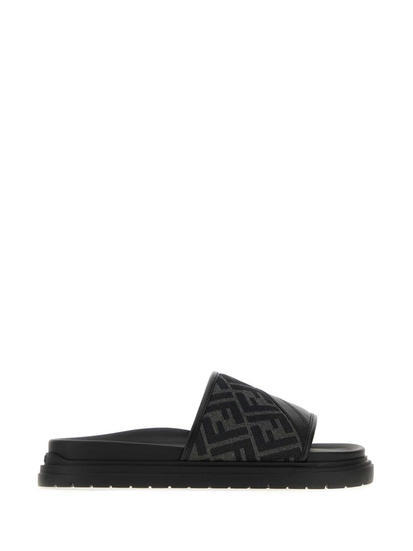 Fendi Black Slides