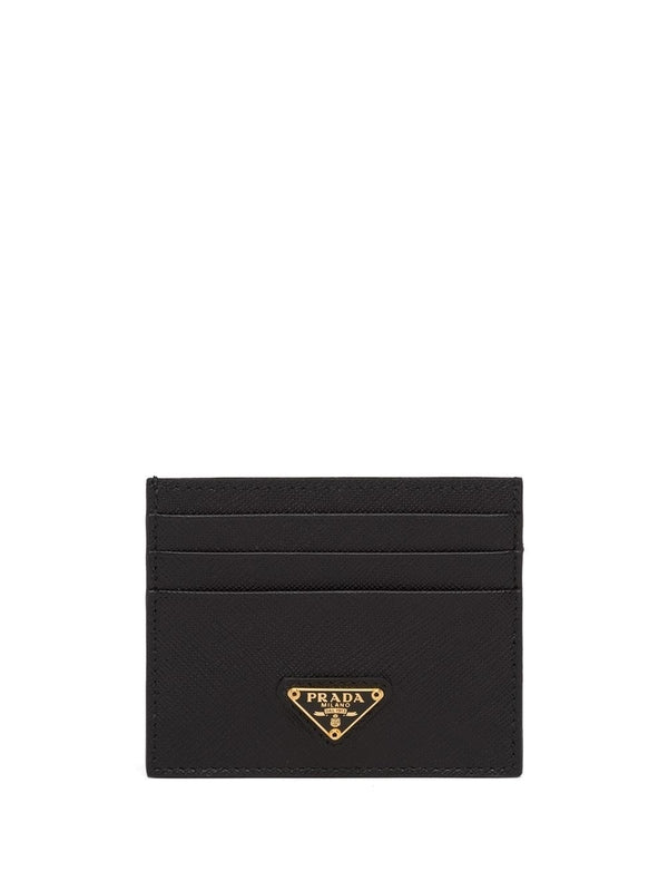 Triangle Logo SaFFiano Leather Cardholder