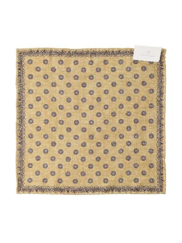 Graphic Pattern Silk Handkerchief