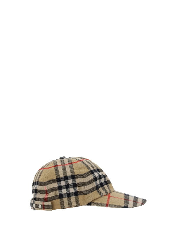 Vintage Check Baseball Cap