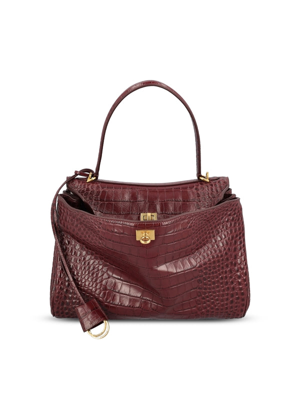 Balenciaga Burgundy Tote Bags