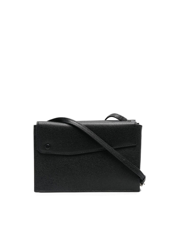 Black Calfskin Shoulder Bag