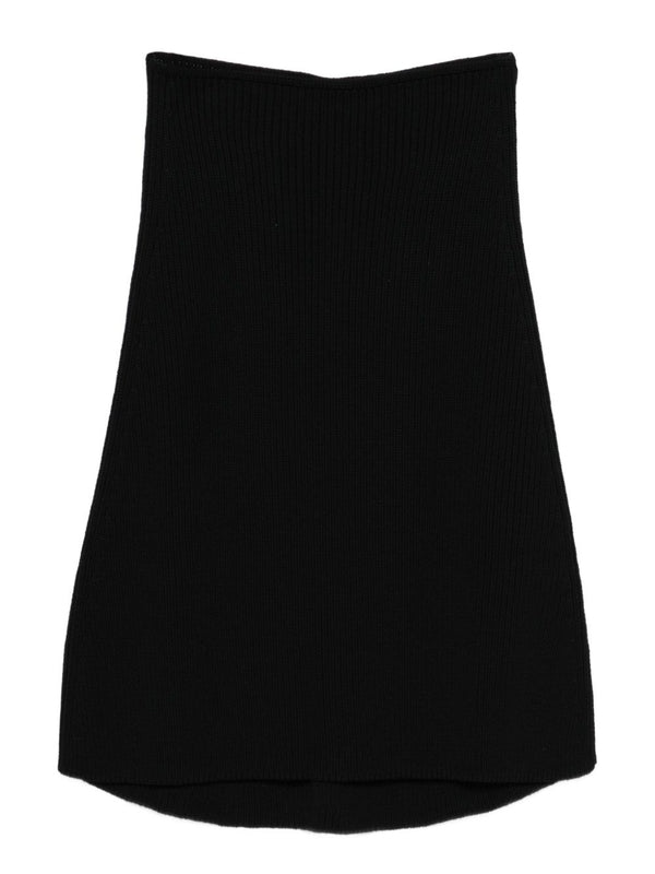 Rick Owens Black Wool Mufflers