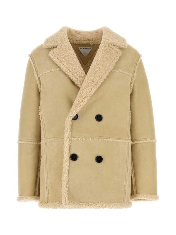 Double Breasted Shearling Jacket