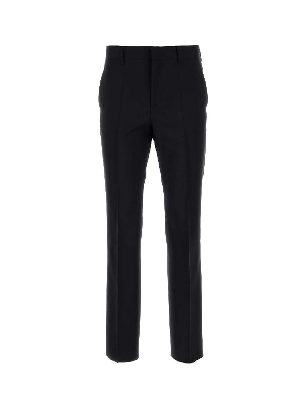 Wool Blend Tailored Pants