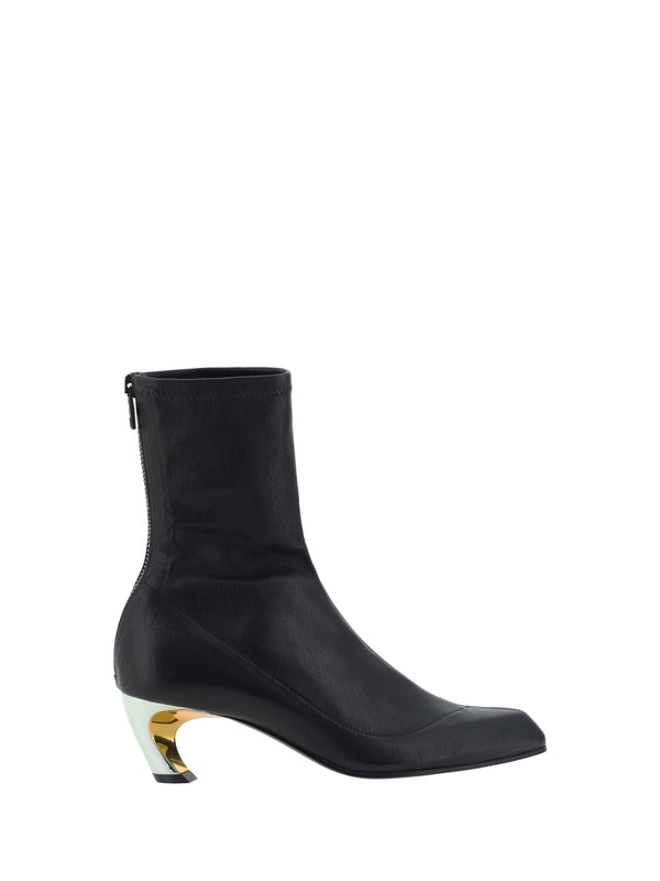 Armadillo Leather Ankle Boots