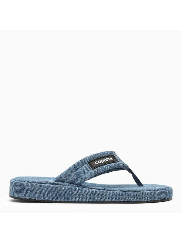 Denim Flip Flop Slide