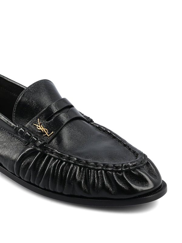 Saint Laurent Black Penny Loafer