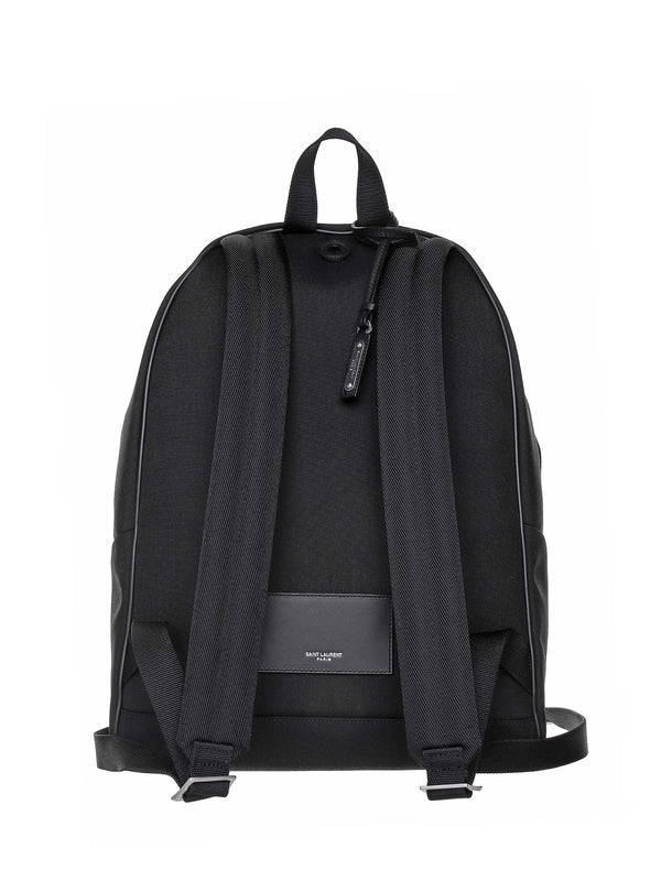 City Logo Black Nylon Backpack