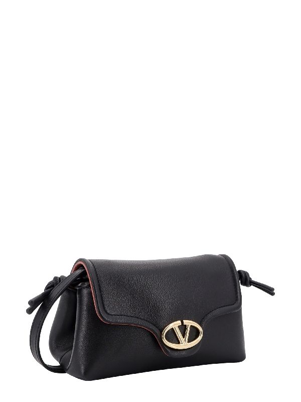 1960 V Logo Leather Shoulder Bag