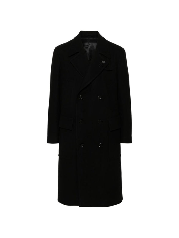 Boutonniere Wool Blend Coat