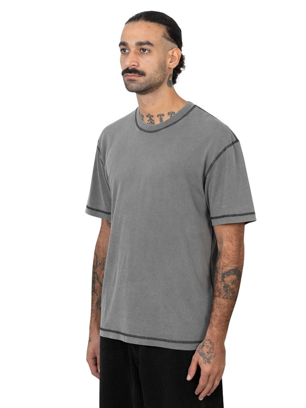 Gray Crewneck Short Sleeve T-shirt