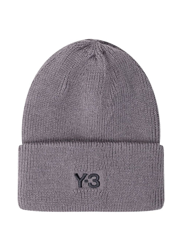 Y-3 Grey Beanies
