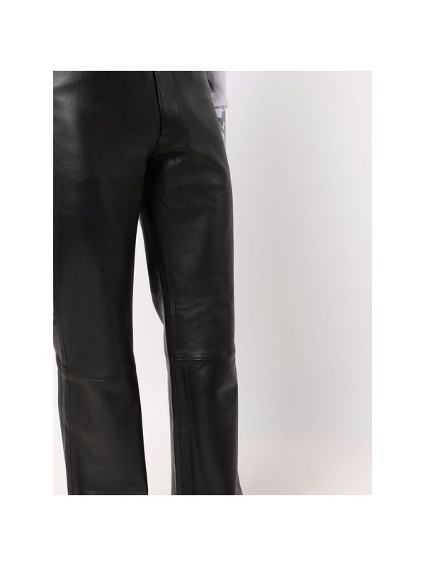 Flare Leather Pants