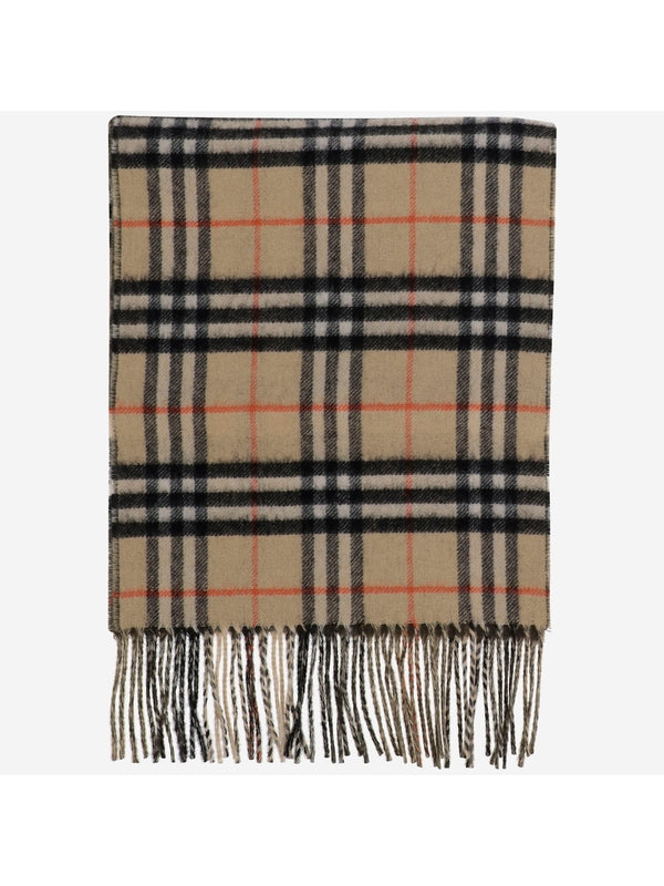 Reversible Check Pattern Cashmere Muffler