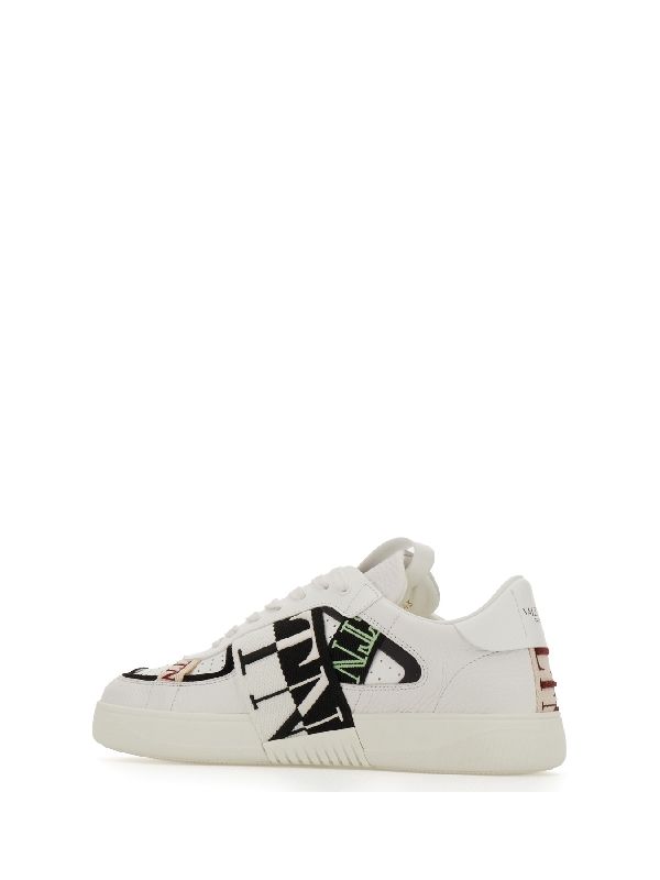 Vltn Logo Leather Low-top Sneakers