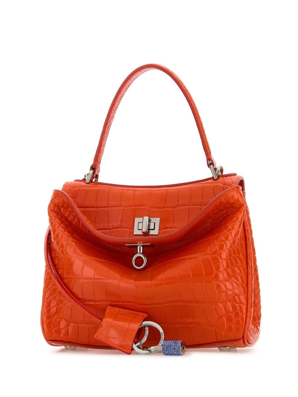Balenciaga Rodeo Mini Orange Tote Bags