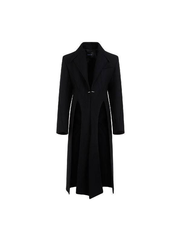 Cutout Wool Blend Coat