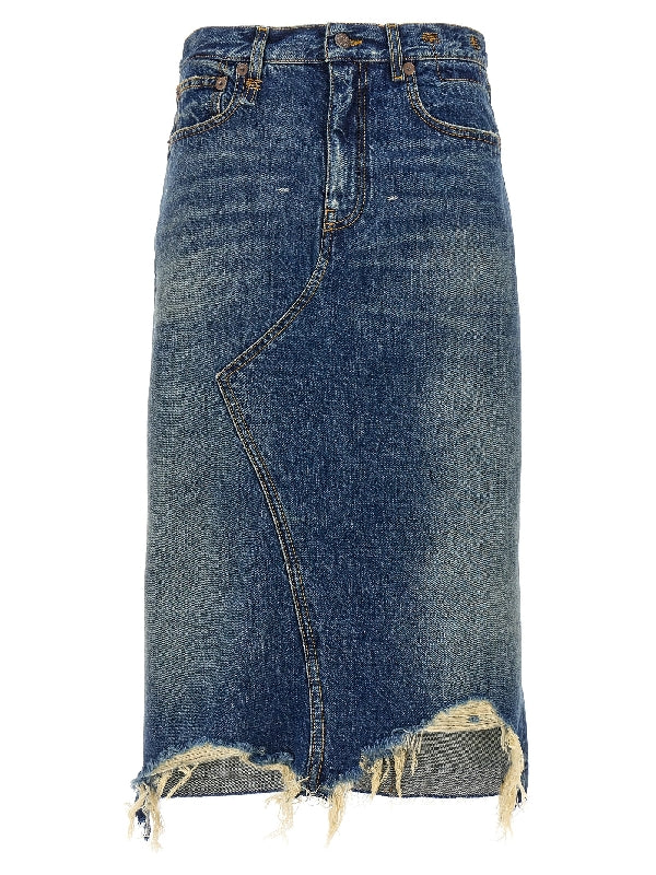 Jesse Denim Midi Skirt