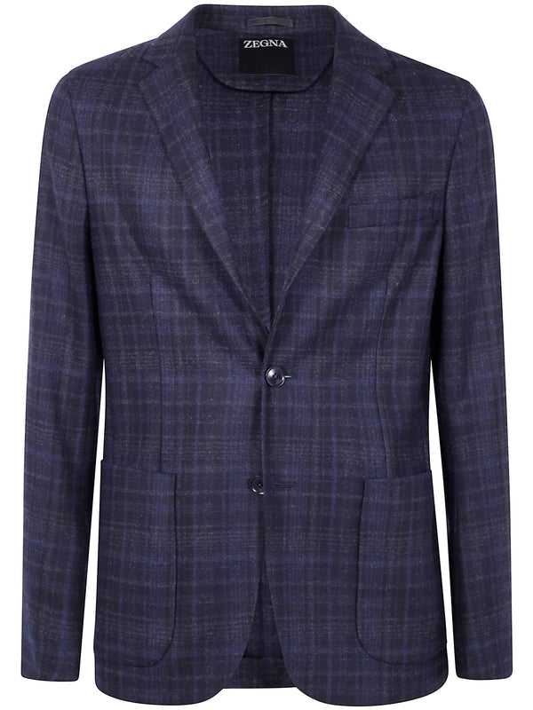 Zegna Navy Tailored Jacket
