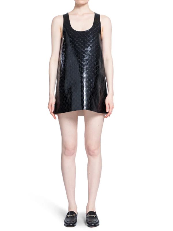 Black Leather Mini Dress