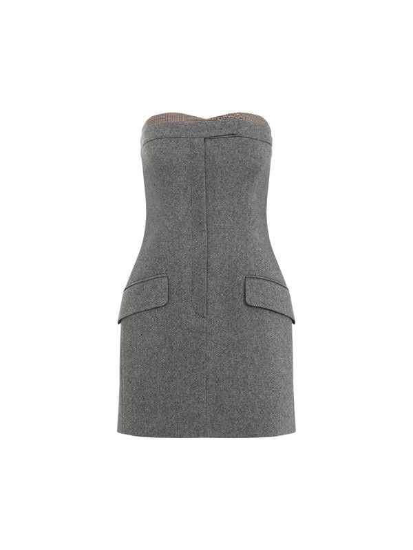 Wool Blend Mini Dress