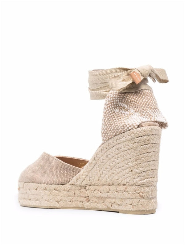 Castaner Beige Wedge Sandals