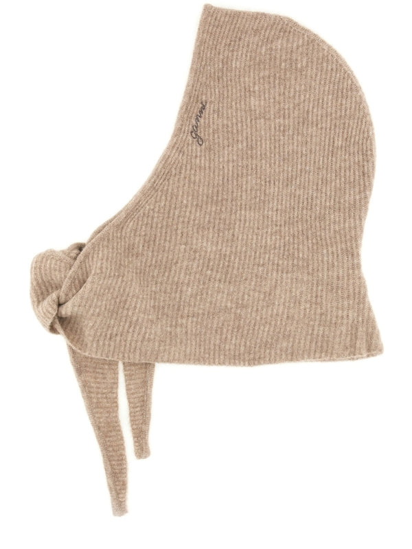 Ganni Beige Balaclava
