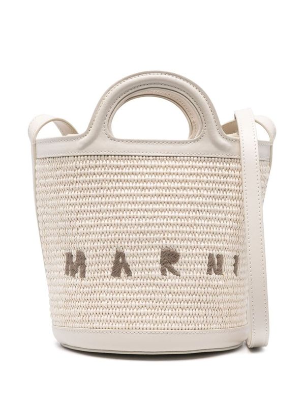 Tropicalia Raffia Mini Tote Bag