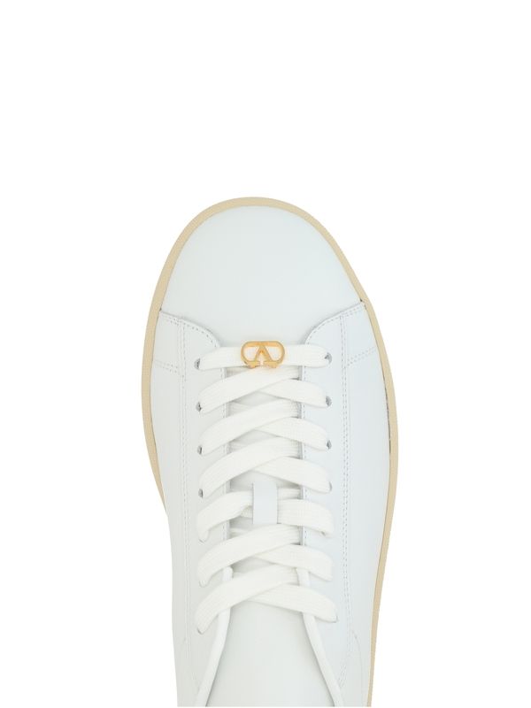Valentino White Low Top Sneakers