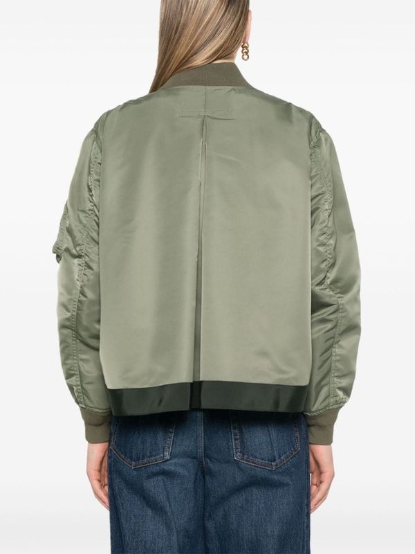 Back Pleats
  Bomber Jacket