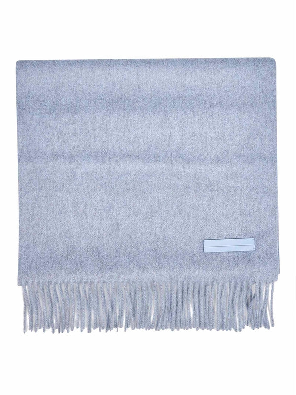 Z Zegna Blue Wool Mufflers