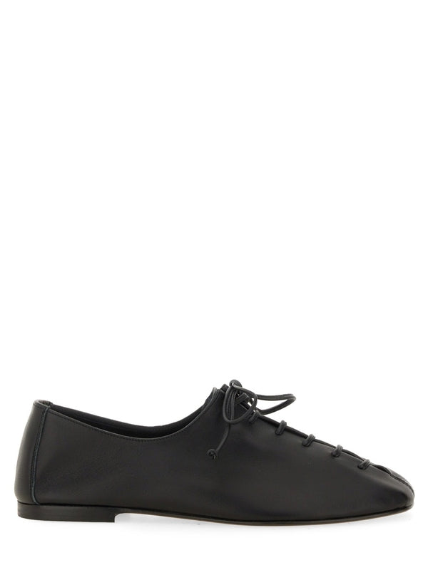 Black Calfskin Lace-Up Shoes