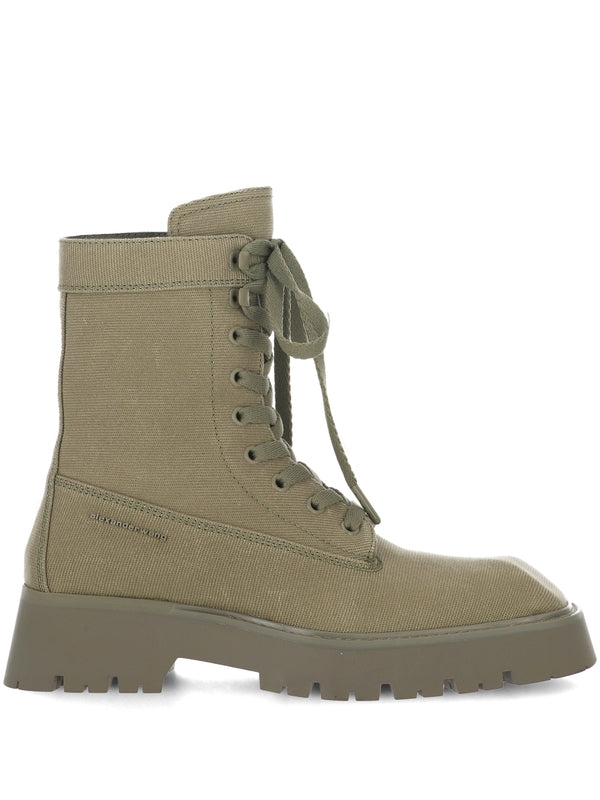 Throttle Canvas Lace-Up Boots