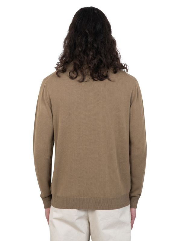 12g Brown Cotton Blend Polo Knit