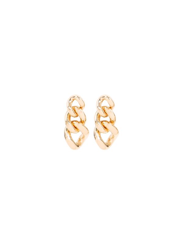 Chain Link Gold Tone Earrings