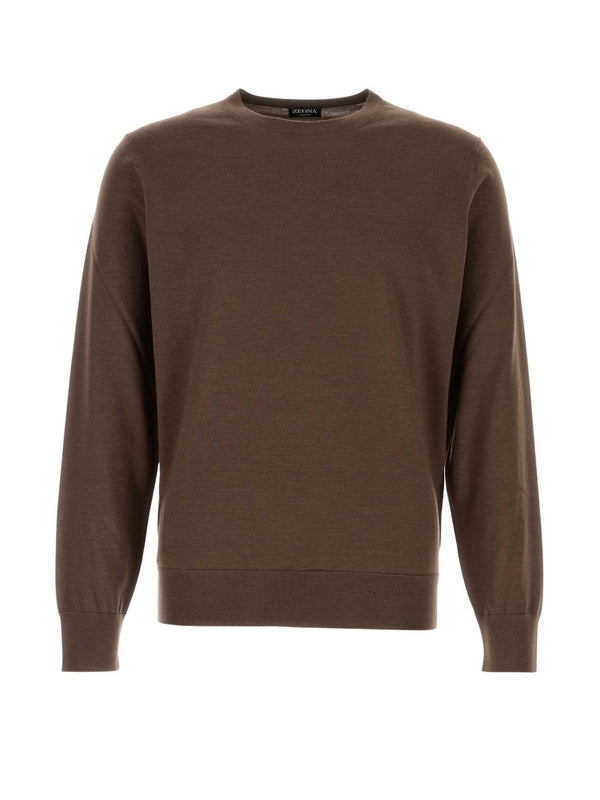 Z Zegna Brown Knitted
