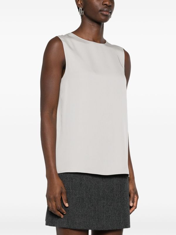 Silk Sleeveless Top