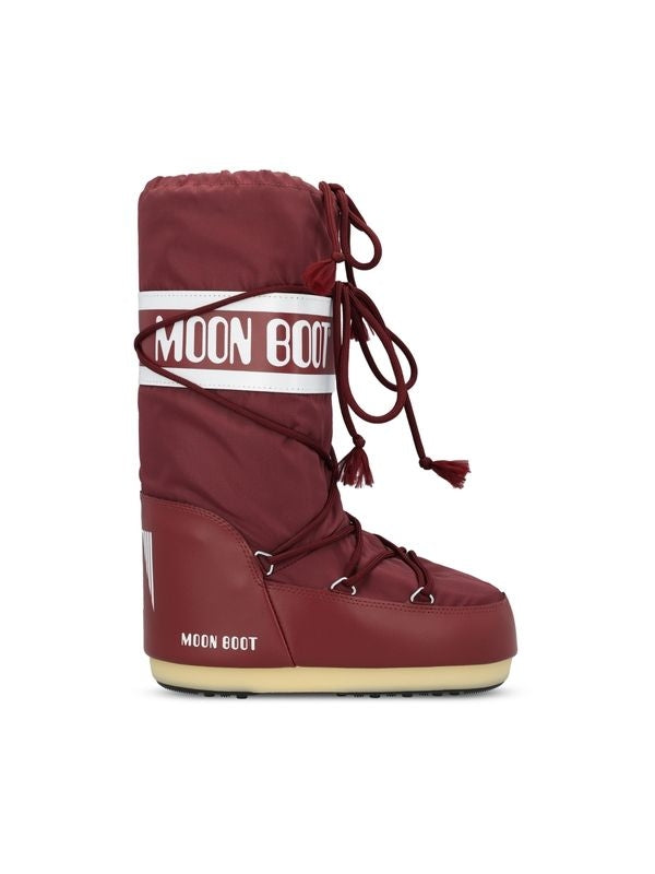 Moon Boot Burgundy Lace-Up Boots